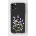 Manitoba iPhone 11 Pro Uyumlu Baskılı Yumuşak Silikon Şeffaf Telefon Kılıfı, Çiçek Deseni
