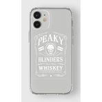 Manitoba iPhone 12 Mini Uyumlu Baskılı Yumuşak Silikon Şeffaf Telefon Kılıfı, Peaky Blinders Whiskey Deseni
