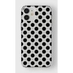 Manitoba iPhone 12 Mini Uyumlu Benek Desen Tasarımlı Şeffaf Telefon Kılıfı