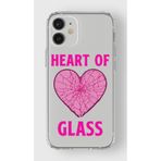 Manitoba iPhone 12 Mini Uyumlu Heart Of Glass Tasarımlı Şeffaf Telefon Kılıfı, Silikon, Çok Renkli
