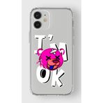 Manitoba iPhone 12 Mini Uyumlu Im Ok Tasarımlı Şeffaf Telefon Kılıfı, Çok Renkli
