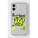 Manitoba iPhone 12 Mini Uyumlu Never Look Back Tasarımlı Şeffaf Telefon Kılıfı, Çok Renkli