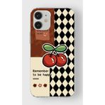 Manitoba iPhone 12 Mini Uyumlu Remember To Be Happy Tasarımlı Şeffaf Telefon Kılıfı, Çok Renkli