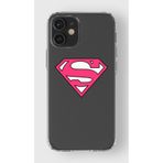 Manitoba iPhone 12 Mini Uyumlu Şeffaf Telefon Kılıfı, Baskılı, Silikon, Pembe Desen