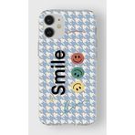 Manitoba iPhone 12 Mini Uyumlu Smile Tasarımlı Şeffaf Telefon Kılıfı, Çok Renkli