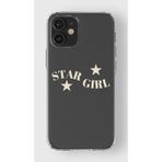 Manitoba iPhone 12 Mini Uyumlu Star Girl Tasarımlı Baskılı Şeffaf Telefon Kılıfı