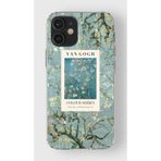 Manitoba iPhone 12 Mini Uyumlu Van Gogh Tasarımlı Baskılı Şeffaf Telefon Kılıfı