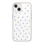 Manitoba iPhone 13 Mini ile Uyumlu Minik Kalpler Tasarımlı Baskılı Şeffaf Silikon Telefon Kılıfı