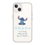 Manitoba iPhone 13 Mini Uyumlu Baskılı Yumuşak Silikon Şeffaf Telefon Kılıfı, Ohana Deseni