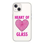 Manitoba iPhone 13 Mini Uyumlu Heart Of Glass Tasarımlı Şeffaf Telefon Kılıfı, Çok Renkli