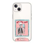 Manitoba iPhone 13 Mini Uyumlu You Look Good Tasarımlı Şeffaf Telefon Kılıfı, Çok Renkli