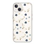 Manitoba iPhone 15 Plus Uyumlu Baskılı Yumuşak Silikon Şeffaf Telefon Kılıfı, Çiçek Desen