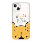 Manitoba iPhone 15 Plus Uyumlu Baskılı Yumuşak Silikon Şeffaf Telefon Kılıfı, Winnie the Pooh Desen