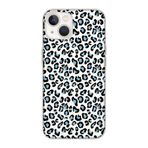 Manitoba iPhone 15 Plus Uyumlu Leopar Desen Tasarımlı Şeffaf Telefon Kılıfı, Silikon, Çok Renkli