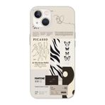 Manitoba iPhone 15 Plus Uyumlu Life Goes On Tasarımlı Şeffaf Telefon Kılıfı, Çok Renkli
