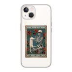 Manitoba iPhone 15 Plus Uyumlu Love Cats Tasarımlı Şeffaf Telefon Kılıfı, Silikon, Çok Renkli