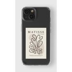 Manitoba iPhone 15 Plus Uyumlu Matisse Tasarımlı Şeffaf Telefon Kılıfı, Silikon, Çok Renkli