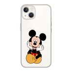 Manitoba iPhone 15 Plus Uyumlu Mickey Tasarımlı Şeffaf Telefon Kılıfı, Çok Renkli