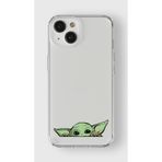Manitoba iPhone 15 Plus Uyumlu Yoda Tasarımlı Baskılı Şeffaf Telefon Kılıfı