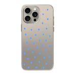 Manitoba iPhone 15 Pro Max ile Uyumlu Minik Kalpler Tasarımlı Baskılı Şeffaf Silikon Telefon Kılıfı