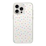Manitoba iPhone 15 Pro Max ile Uyumlu Minik Kalpler Tasarımlı Baskılı Şeffaf Telefon Kılıfı