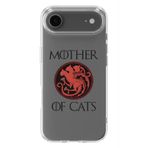 Manitoba iPhone 17 Air Uyumlu Baskılı Yumuşak Silikon Şeffaf Telefon Kılıfı, Mother of Cats Desen
