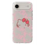 Manitoba iPhone 17 Air Uyumlu Hello Kitty Tasarımlı Baskılı Şeffaf Telefon Kılıfı, Silikon