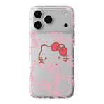 Manitoba iPhone 17 PRO MAX ile Uyumlu Hello Kitty Tasarımlı Baskılı Şeffaf Telefon Kılıfı