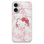 Manitoba iPhone 17 Uyumlu Hello Kitty Tasarımlı Baskılı Şeffaf Telefon Kılıfı