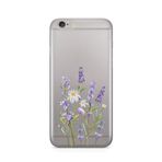Manitoba iPhone 6 Plus / 6S Plus ile Uyumlu Baskılı Yumuşak Silikon Şeffaf Telefon Kılıfı, Çiçek Deseni