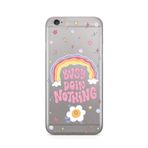Manitoba iPhone 6 Plus / 6S Plus ile Uyumlu Baskılı Yumuşak Silikon Şeffaf Telefon Kılıfı, Gökkuşağı Desen