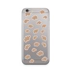 Manitoba iPhone 6 Plus / 6S Plus ile Uyumlu Bulutlar Tasarımlı Baskılı Şeffaf Telefon Kılıfı