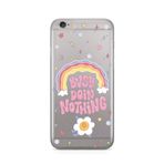 Manitoba iPhone 6 Plus / 6S Plus ile Uyumlu Busy Doin Nothing Tasarımlı Şeffaf Telefon Kılıfı, Çok Renkli, Silikon
