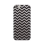 Manitoba iPhone 6 Plus / 6S Plus ile Uyumlu Chevron Desen Tasarımlı Şeffaf Silikon Telefon Kılıfı, Çok Renkli