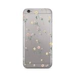 Manitoba iPhone 6 Plus / 6S Plus ile Uyumlu Çiçek Tasarımlı Şeffaf Telefon Kılıfı, Çok Renkli