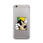 Manitoba iPhone 6 Plus / 6S Plus ile Uyumlu Goofy Tasarımlı Baskılı Şeffaf Silikon Telefon Kılıfı