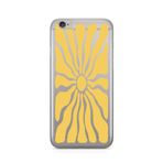 Manitoba iPhone 6 Plus / 6S Plus ile Uyumlu Güneş Tasarımlı Şeffaf Telefon Kılıfı, Silikon, Çok Renkli