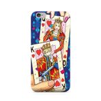 Manitoba iPhone 6 Plus / 6S Plus ile Uyumlu Kart Tasarımlı Şeffaf Telefon Kılıfı, Çok Renkli