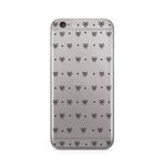 Manitoba iPhone 6 Plus / 6S Plus ile Uyumlu Kurdele Tasarımlı Baskılı Şeffaf Telefon Kılıfı