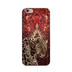 Manitoba iPhone 6 Plus / 6S Plus ile Uyumlu Leopar Tasarımlı Baskılı Şeffaf Silikon Telefon Kılıfı