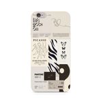 Manitoba iPhone 6 Plus / 6S Plus ile Uyumlu Life Goes On Tasarımlı Şeffaf Telefon Kılıfı, Çok Renkli
