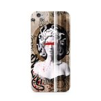 Manitoba iPhone 6 Plus / 6S Plus ile Uyumlu Medusa Tasarımlı Şeffaf Telefon Kılıfı, Silikon, Çok Renkli