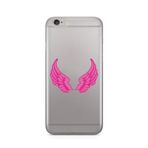 Manitoba iPhone 6 Plus / 6S Plus ile Uyumlu Melek Kanadı Tasarımlı Şeffaf Telefon Kılıfı, Çok Renkli