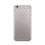Manitoba iPhone 6 Plus / 6S Plus ile Uyumlu Minik Kalpler Tasarımlı Baskılı Şeffaf Telefon Kılıfı