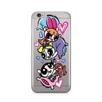 Manitoba iPhone 6 Plus / 6S Plus ile Uyumlu Powerpuff Girls Tasarımlı Baskılı Şeffaf Silikon Telefon Kılıfı
