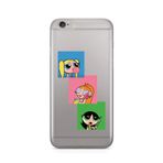 Manitoba iPhone 6 Plus / 6S Plus ile Uyumlu Powerpuff Girls Tasarımlı Şeffaf Telefon Kılıfı, Çok Renkli