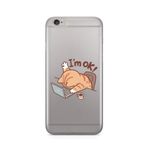 Manitoba iPhone 6 Plus / 6S Plus ile Uyumlu Sevimli Kedi Tasarımlı Baskılı Şeffaf Telefon Kılıfı