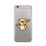 Manitoba iPhone 6 Plus / 6S Plus ile Uyumlu Sinirli Ayı Tasarımlı Şeffaf Telefon Kılıfı, Silikon, Çok Renkli