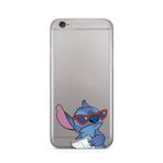 Manitoba iPhone 6 Plus / 6S Plus ile Uyumlu Stitch Tasarımlı Şeffaf Telefon Kılıfı, Çok Renkli