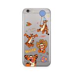 Manitoba iPhone 6 Plus / 6S Plus ile Uyumlu Tigger Tasarımlı Baskılı Şeffaf Telefon Kılıfı